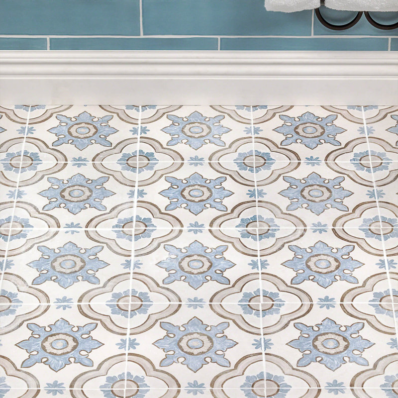 Ivy Hill Tile Valencia 8" x 8" Porcelain Spanish Wall & Floor Tile